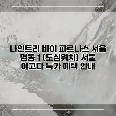 나인트리 바이 파르나스 서울 명동 1 (도심위치) 서울 아고다 특가 혜택 안내