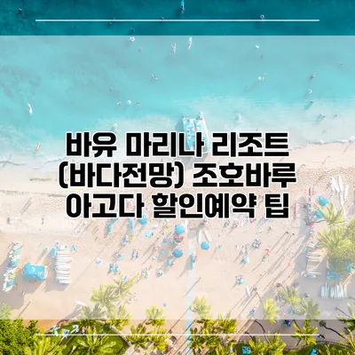 바유 마리나 리조트 (바다전망) 조호바루 아고다 할인예약 팁
