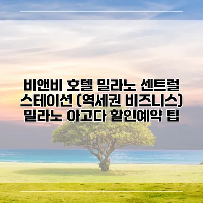비앤비 호텔 밀라노 센트럴 스테이션 (역세권 비즈니스) 밀라노 아고다 할인예약 팁