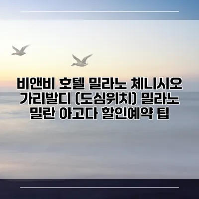 비앤비 호텔 밀라노 체니시오 가리발디 (도심위치) 밀라노 밀란 아고다 할인예약 팁