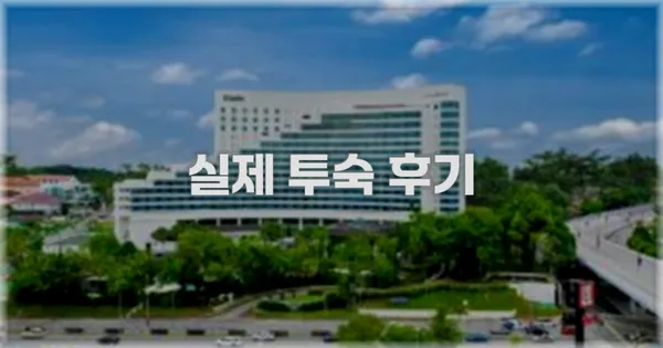 💬 실제 투숙 후기