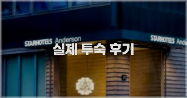 💬 실제 투숙 후기