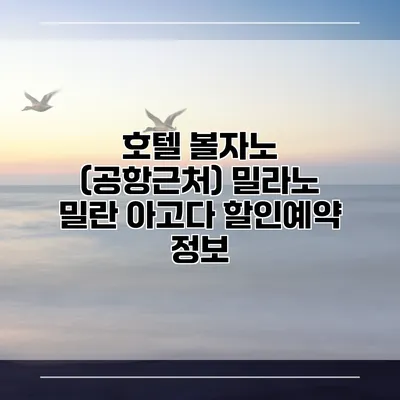 호텔 볼자노 (공항근처) 밀라노 밀란 아고다 할인예약 정보
