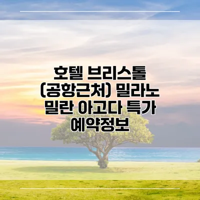 호텔 브리스톨 (공항근처) 밀라노 밀란 아고다 특가 예약정보